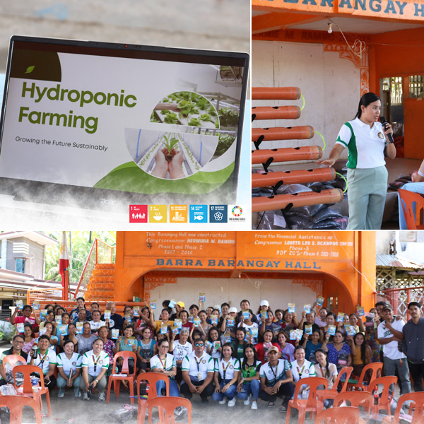 BS Agriculture Students Capacitate Women in Barangay Barra, Tudela Through Urban Hydroponic Gardening