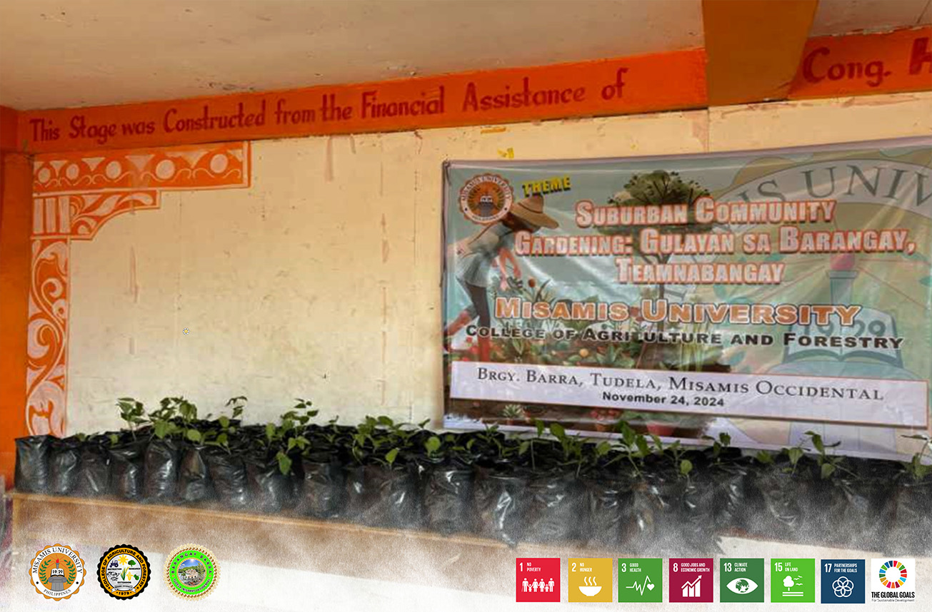 College of Agriculture and Forestry--Future Agriculturists  Launched  Suburban Community Gardening: Teamnabangay Gulayan sa Barangay Project at Barangay Barra, Tudela, Misamis Occidental