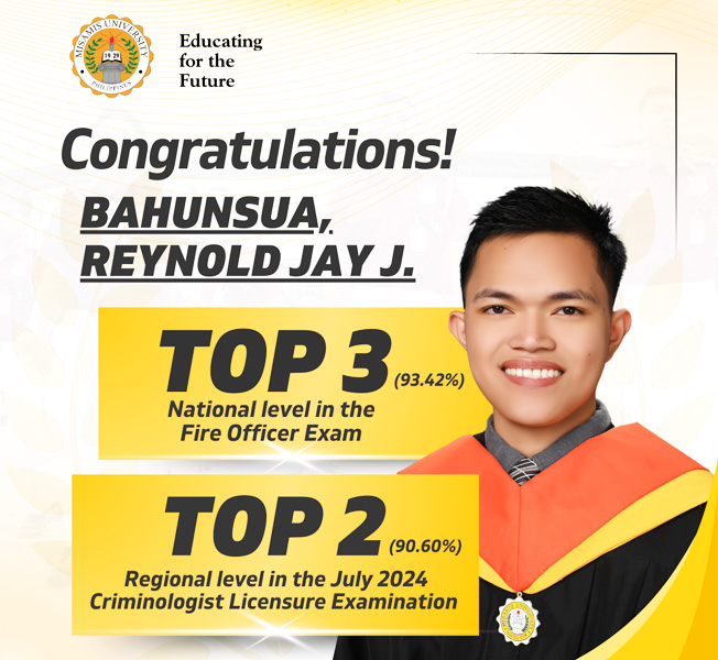 Congratulations! Bahunsua, Reynold Jay J.