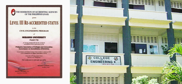 Level III PACUCOA Accreditation Status for Civil Engineering