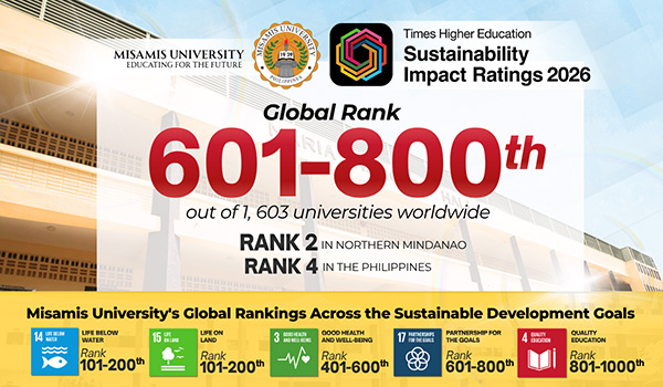 Misamis University has achieved another global milestone for 2026!
