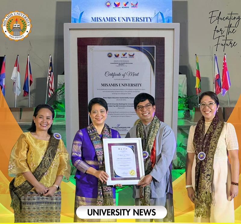 Misamis University Recognized by CHEDRO X for Global Rankings