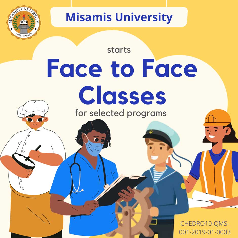 Misamis University Conducts Limited Face to Face Classes for Selected Programs