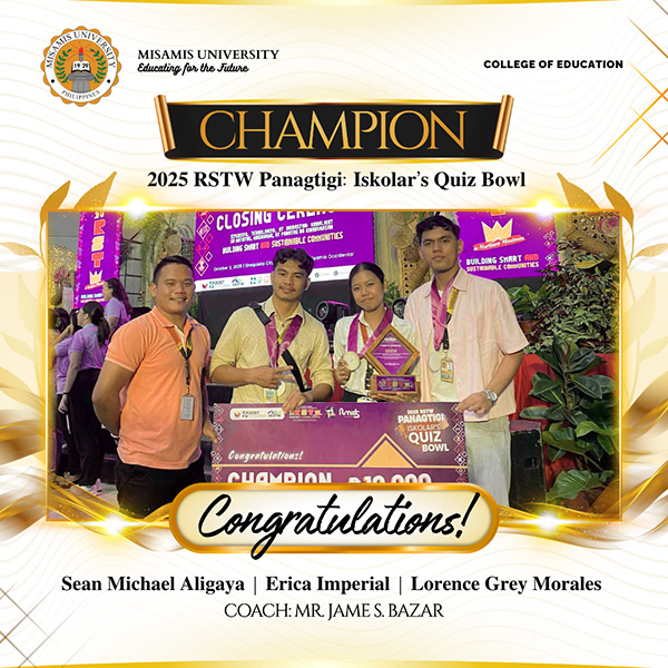 Misamis University Clinches Championship Title in Panagtigi: Iskolar's Quiz Bowl 2025