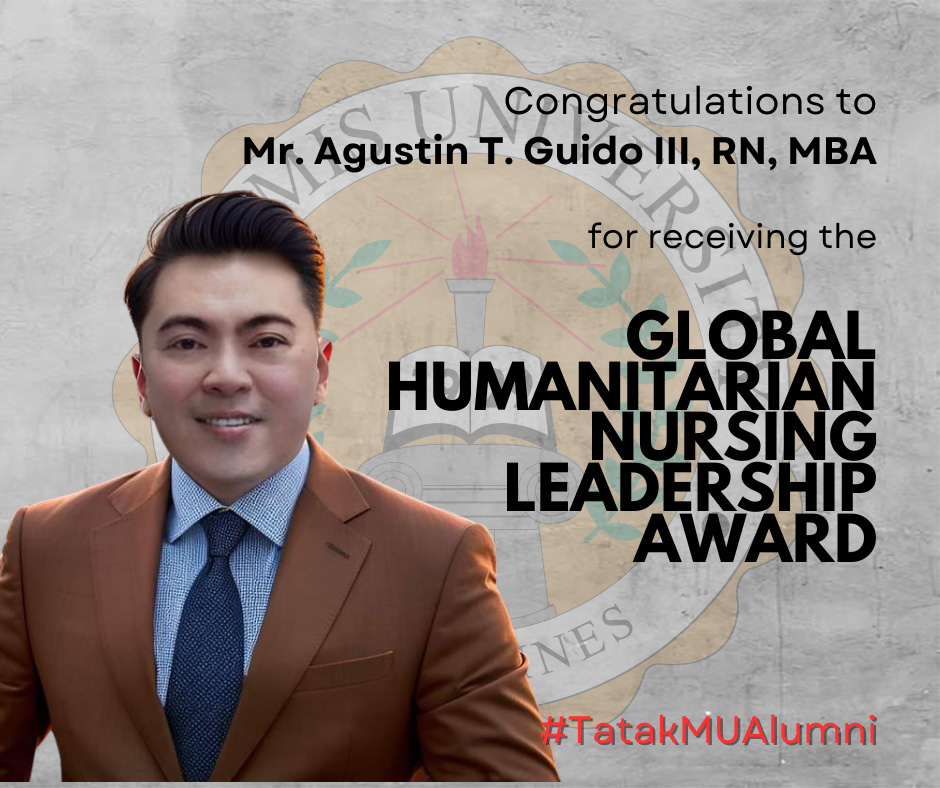 Mr. Agustin T. Guido III Honored with Prestigious Global Humanitarian Nursing Leadership Award