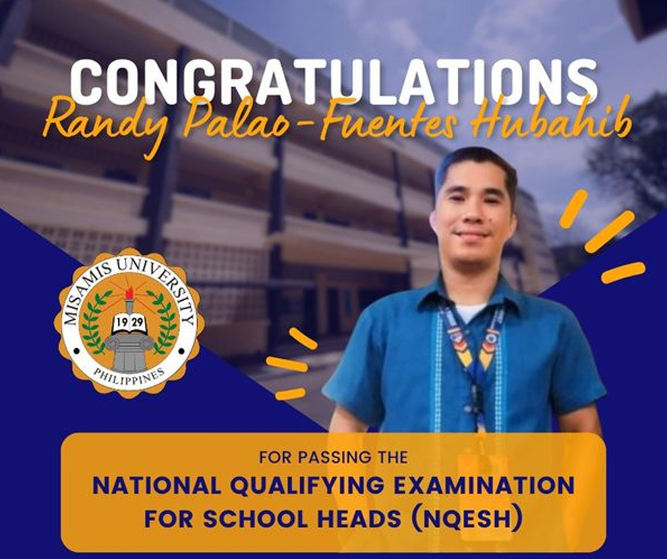 Mr. Randy Palao-Fuentes Hubahib Passes May 2024 National Qualifying Examination for School Heads (NQESH)