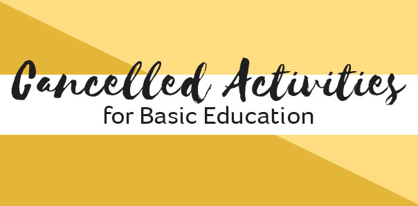 MU Basic Education Cancels Activities