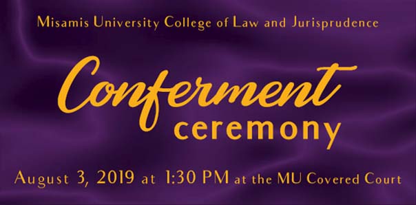 Conferment Ceremony for College of Law Alumni