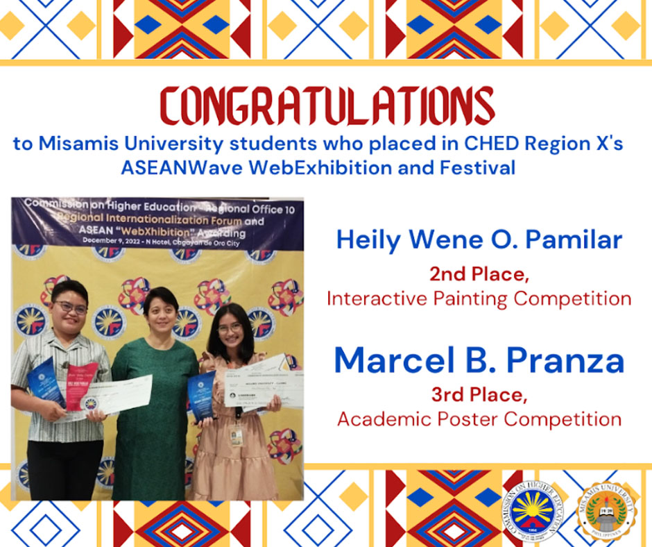 MU Students Win in CHEDRO10 ASEANWave WebExhibition and Festival