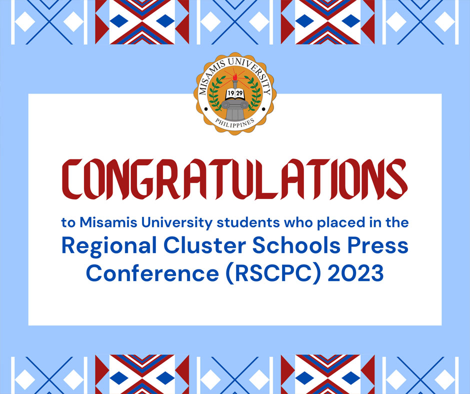 Misamis University Celebrates Student Triumph in Regional Schools Press Conference