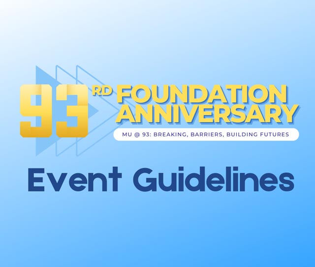 93<sup>rd</sup> Foundation Anniversary Event Guidelines 