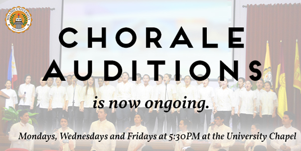 Auditions for the MU Chorale is now ongoing!
