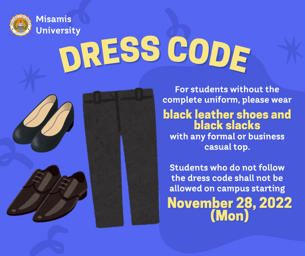 Misamis University Dress Code