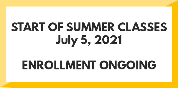 Summer 2021 enrollment ongoing