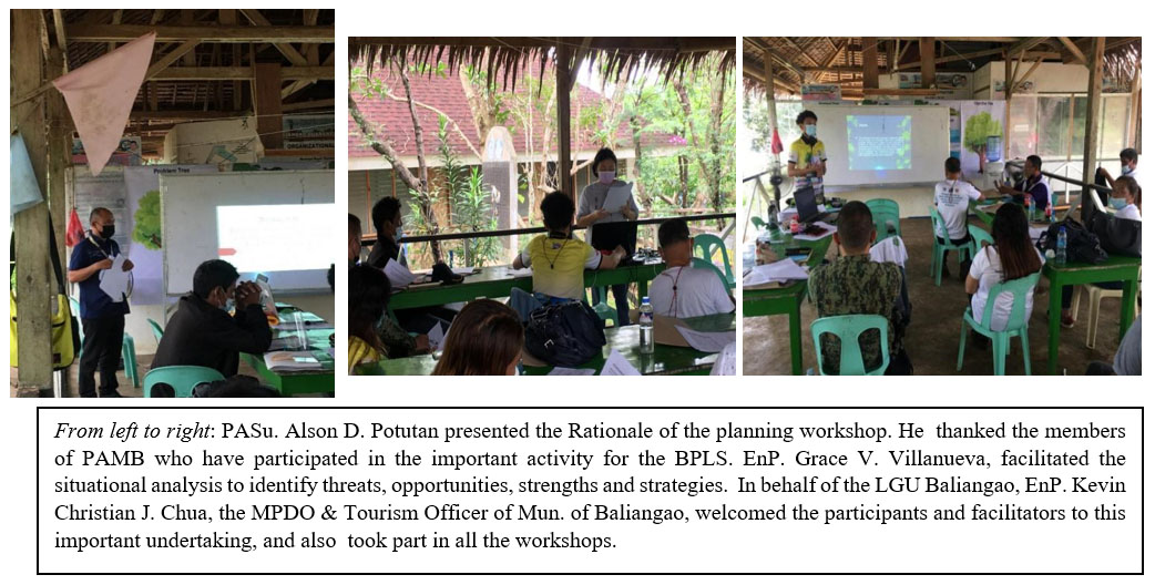 Collaboration forged between Department of Environment and Natural Resources (DENR) and Misamis University for Marine Ecosystem and Coastal Biodiversity Protection: Updating of Baliangao Protected Landscape and Seascape (BPLS) Protected Area Management Plan 2023-2032
