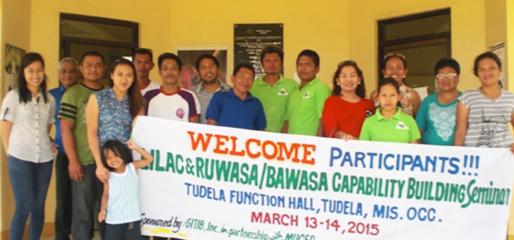 Gitib Incorporated and Misamis University Conducted Capability Building and Enhancement Training and Workshop for LILAC Officers and RUWASA/BAWASA Presidents