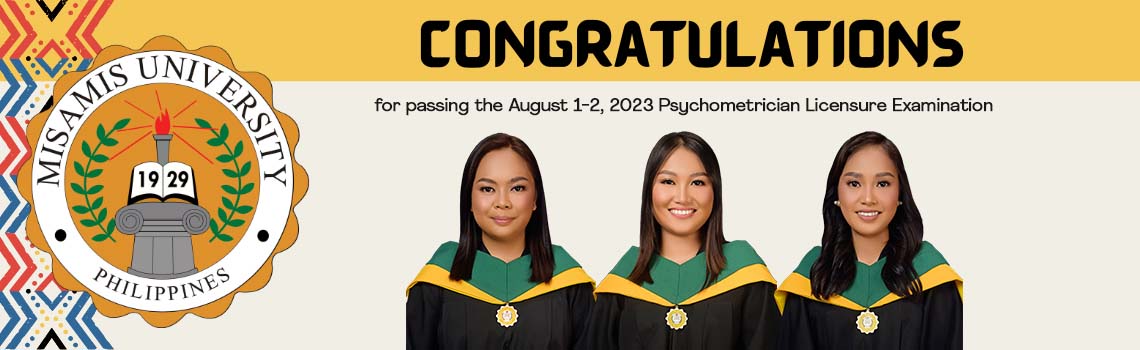 August 2023 Psychometrician Licensure Examination Passers