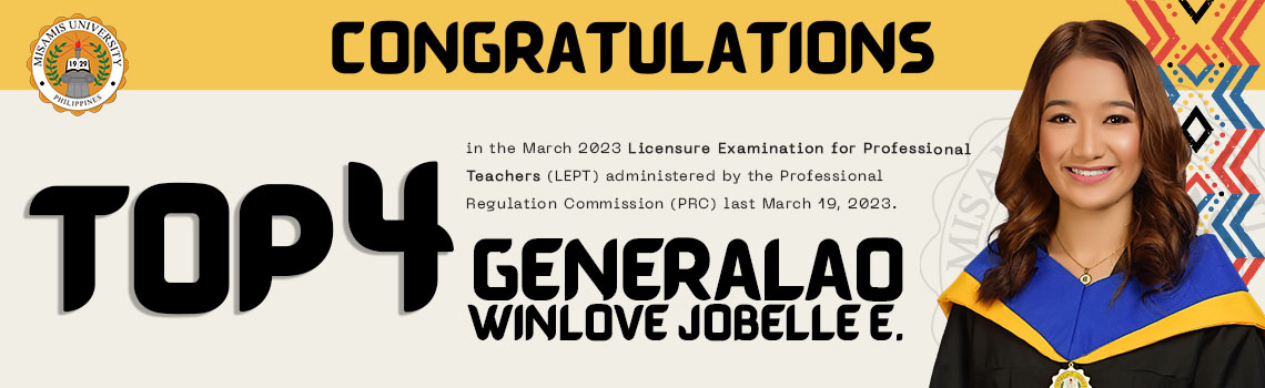 LET top 4 march 2023 examination -  Winlove Jobelle E. Generalao