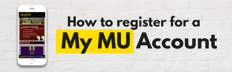 How to register to MYMU Account